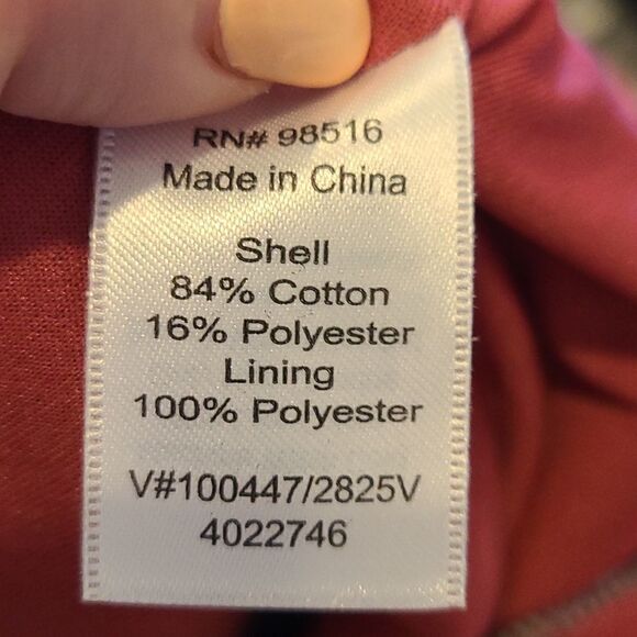 Coldwater creek womens red cotton knit vest‎ with gathered back size medium - Picture 4 of 4